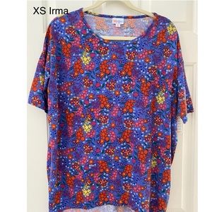 XS LuLaRoe Irma Tunic top